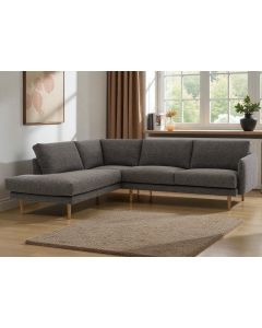 Neiser Toscana avokulmasohva, tumman harmaa