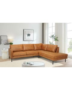 Nordic Copenhagen avokulmasohva, konjakinruskea