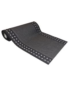 Ruutu käytävämatto 100 cm, musta