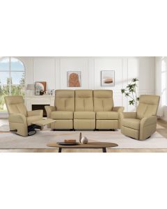 Kotimainen Oodi 3+1+1 nahkasohvakalusto, eri nahkavärejä