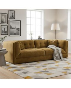 Orlando 3-ist XL sohva 260 cm, keltainen