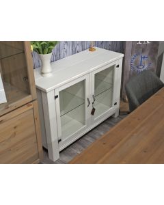 Anttiina -lakeus vitriini, valkoinen