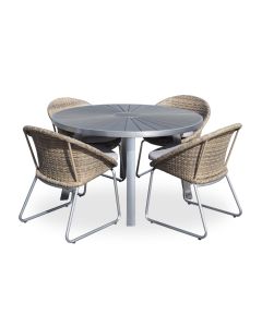 Panama terassiryhmä pyöreä, alumiinia