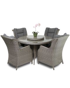 Paphos ruokaryhmä pyöreä 120cm, polyrottinki