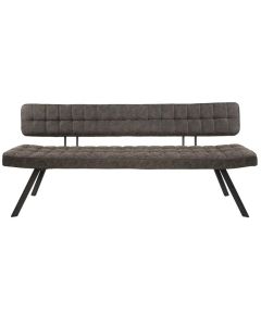 Amsterdam ruokapöydän penkki 180cm – tummanruskea