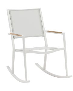 Polo keinutuoli ulkokäyttöön, valkoinen