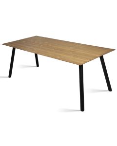 Pouta ruokapöytä 90x200, ruskea-musta