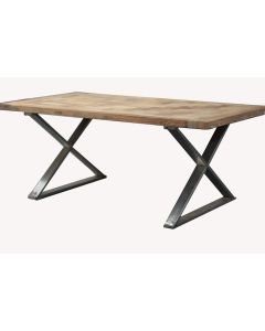 Provence Vintage ruokapöytä 198 cm, teräsjalat