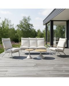 Puro sohvasetti 3+1+1 ulkokäyttöön vaalea