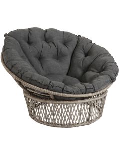 Papasan lepotuoli pyöreä, polyrottinki