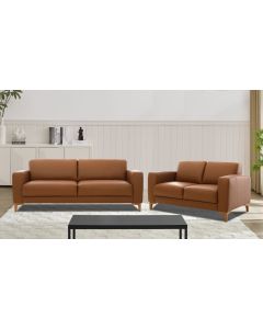 Neiser Rotterdam 3+2 sohvakalusto, ruskea nahka