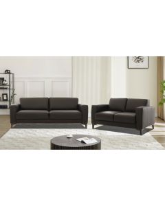 Neiser Rotterdam 3+2 sohvakalusto, musta nahka