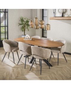 Amsterdam Cliff ruokapöytä 215cm, mangopuu