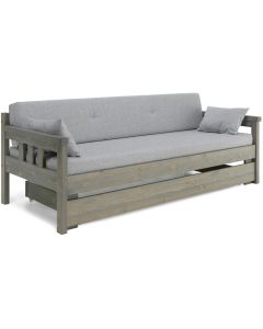 Sami 3-ist laverisohva vuodevaatelaatikolla, harmaa
