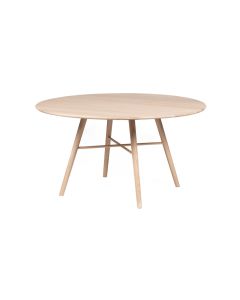 Hans K San Marco pöytä, pyöreä 140cm, valkoöljytty tammi