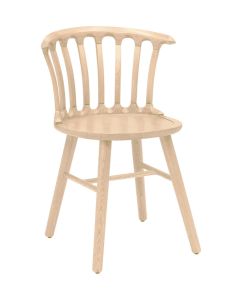 Hans K San Marco ruokailutuoli, valkoöljytty tammi