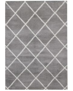 Silkyway nukkamatto, harmaa/valk, 200x285 cm