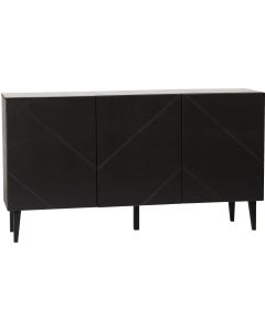 Hiipakka Vilja senkki 150cm umpiovilla, musta