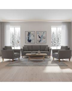 Unico Bistro 3+1+1 sohvakalusto, harmaa