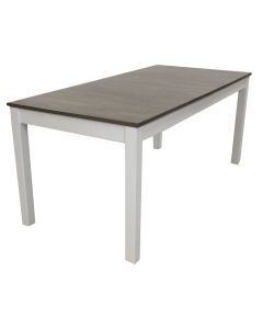 Vilja ruokapöytä 90x170cm, harmaa-valkoinen