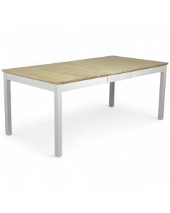 Vilja jatkopöytä 140-180x90, koivu-valkoinen