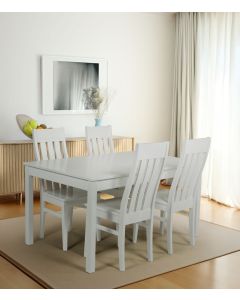 Vilja-Kanerva ruokaryhmä neljälle, valkoinen