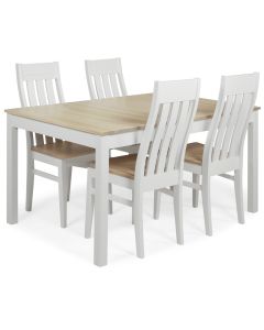 Vilja-Kanerva ruokaryhmä neljälle, koivu-valkoinen