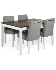 Vilja-Tähkä ruokaryhmä neljälle, pähkinä-valkoinen