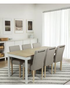 Vilja-Tähkä ruokaryhmä kuudelle, koivu-valkoinen