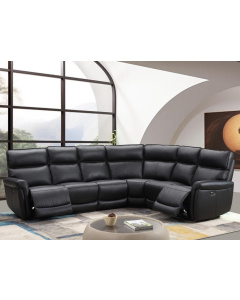 Washington sähkösäätöinen kulmasohva, musta