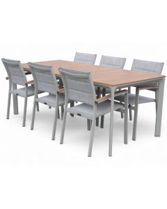 West terassipöytä kitti + 6 Tango tuolia