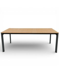 West terassipöytä 100x200 cm harmaa / puunväri