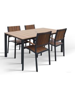 West terassiryhmä Andorra tuoleilla 4:lle