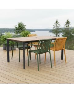 West terassipöytä + 4 Brandon tuolia, eri värejä