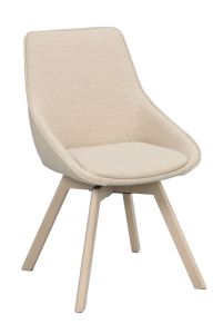 Rowico Alison tuoli vaalea beige, valkopestyt tammijalat