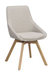 Rowico Alison ruokapöydän tuoli, beige/tammi