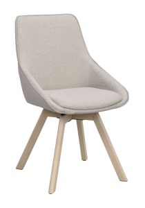 Rowico Alison ruokapöydän tuoli, beige/valkopesty tammi