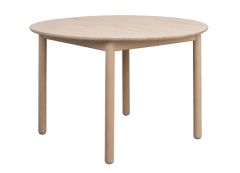 Rowico Derrymore ruokapöytä pyöreä 120cm, valkopesty tammi