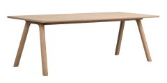 Rowico Clapperton ruokapöytä 220x95cm, vaalea tammi