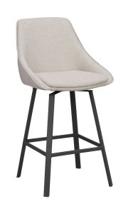 Rowico Alison baarijakkara beige, mustat metallijalat