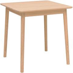 Hans K ZigZag ruokapöytä 75cm, valkoöljytty tammi
