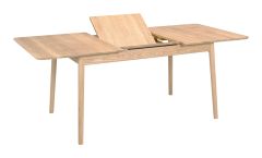 Hans K ZigZag Ruokapöytä BF 140cm, valkoöljytty tammi