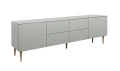 Hiipakka Vilja tv-taso 200cm 2 ovella ja 4 ltk, vihreä
