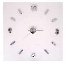 Interstil Sticker clock seinäkello