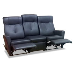 PK Furniture Kick 3-ist mekanismisohva, nahkaverhoiltu