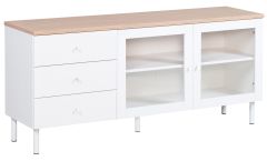 Lehto senkki 151cm, valkoinen/tammi