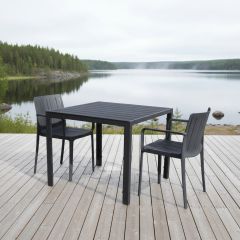 Moonlight terassipöytä 90x90 + Tiffany tuolit