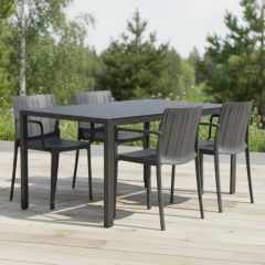 Moonlight terassipöytä + 4 Tiffany tuolia