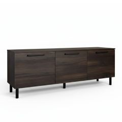 Hiipakka Solo TV-taso ovilla 166cm, tummanruskea tammi