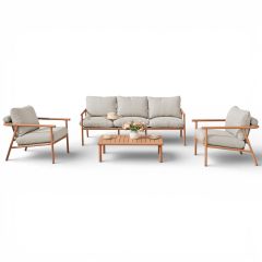 Vanamo terassin sohvasetti 3+1+1 beige